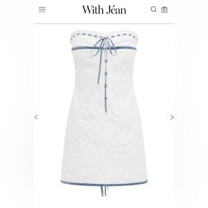 With Jean White Lace Sabrin Dress